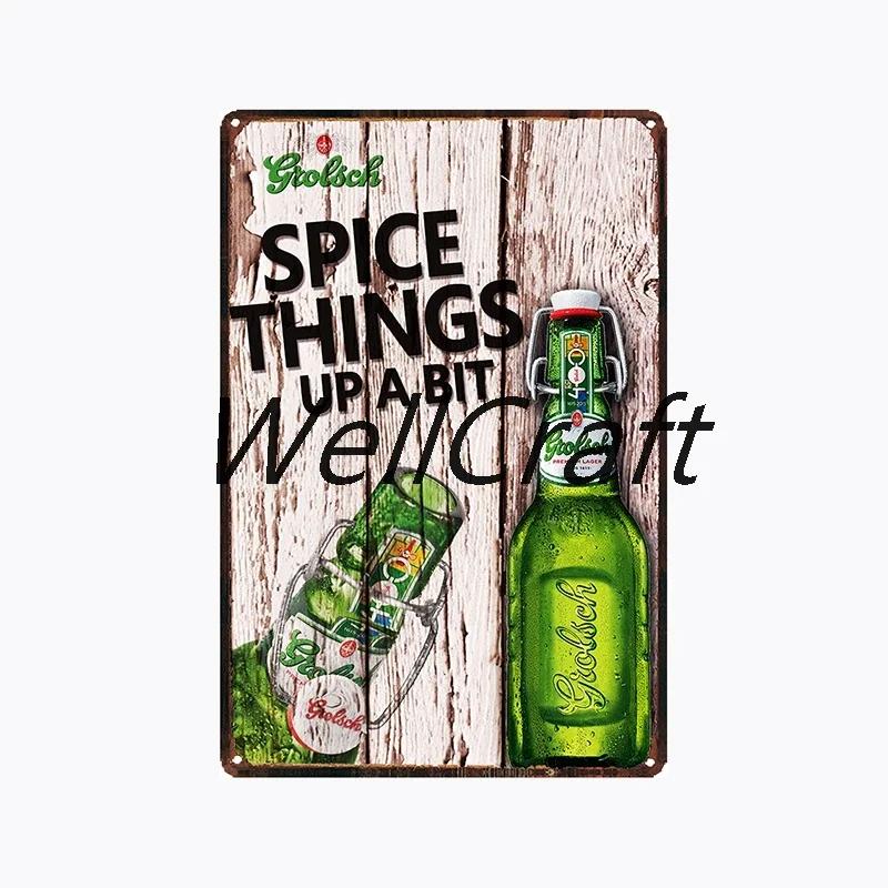 [ WellCraft ] Grolsch Metal Tin sign Vintage Wall Plaque Decor WX-51-1 room decor  vintage decor  home decor  wall decor