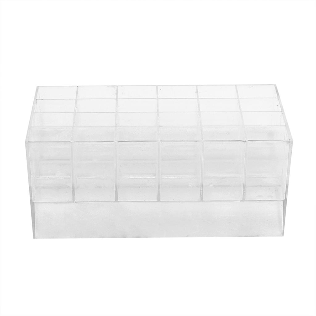 Lipstick , Transparent Lipstick Holder with 24 Slots Lipstick Holder Cosmetic Makeup Lipstick Holder