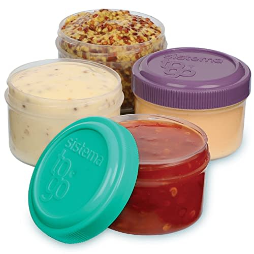 Sistema Dressing Pots To Go Containers - 4 x 35 ml by Sistema