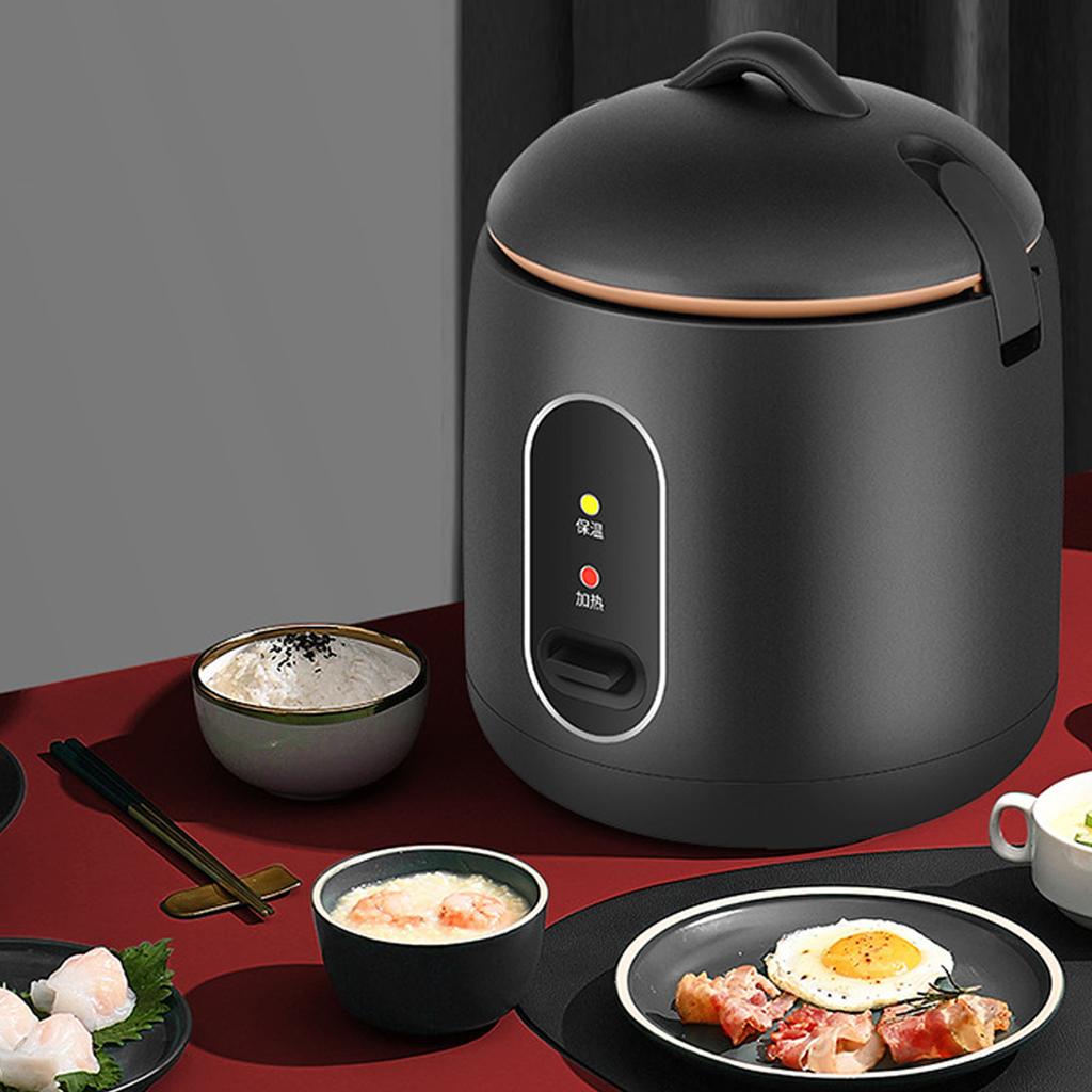 Home Mini Rice Cooker Black Small Dormitory Automatic Rice Cooker 1.2L Thermal Rice Cooker with