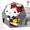 1pc Hello Kitty Tartan Plaid Pattern Umbrella with Plastic Handle,Suitable for All Seasons Home Travel Outdoor UmbrellaSanlio391