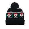 Hot Sale Jacquard Christmas Hat Hairball Ruffled New Year's Gift Winter Warm Cover Knitted Hat