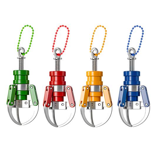Mini Claw Machine Keychain Functional Mechanical Claw Toy with Retractable Arm Mechanical Style