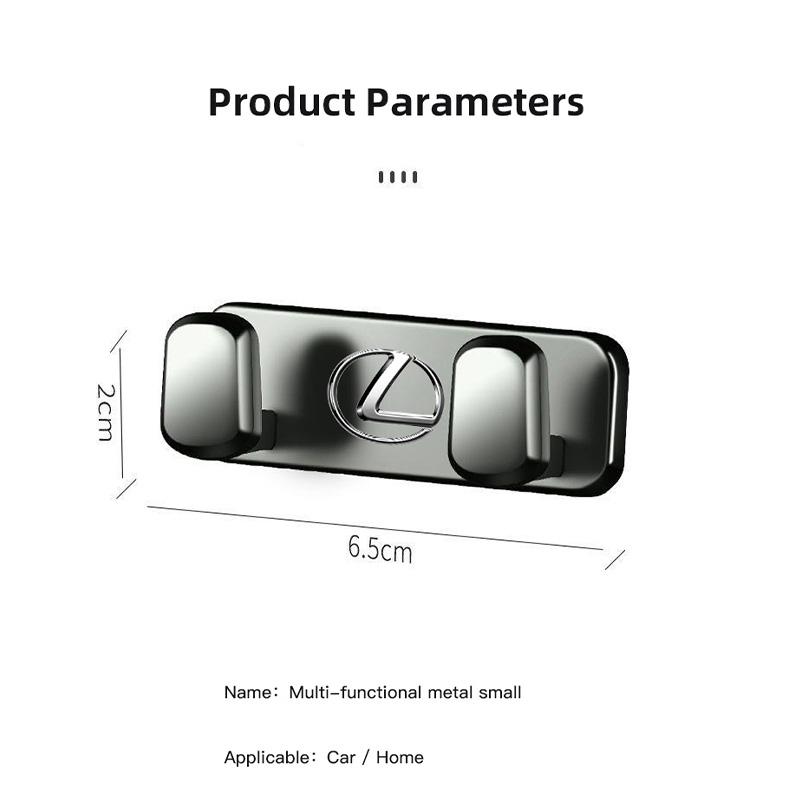 lexus Car Metal Small Hook Home Storage Organizer Holder Tools For RX330 IS250 Ct200h ES300h RX350 IS300h NX300h RX400h ES350 NX