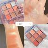 Neun Palastgitter Lidschattenpalette transparent neun Farben Acryl schimmernd matt Grundfarbe Studenten Anfänger inländisches Make-up