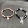 2 Pieces Halloween Spiders Bracelets for Women Men Magnetic Heart Couple Bangle