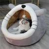 Cat Home Winter Sleeping Bag Cat House and Furniture Mat Basket Things for Cats Kittens Soft Bed Pets Bed Indoor Cat Accessorie