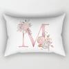 Fashion 26 Letter Pillow Case Pillow cover English Alphabet Pillow Case Home Decoration Pillow Case Flowers Pillow Case Fashion Pillow cover