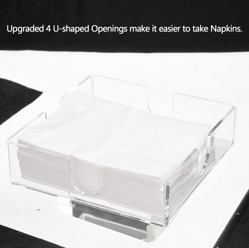 Clear Acrylic Cocktail Napkin Holder Bar Napkin Holder Top amongst Modern Beverage Napkin Holders for Paper Napkins