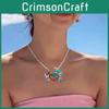 Charming Crab Jewelry Set Featuring Stylish Alloy Necklace And Earrings For Women