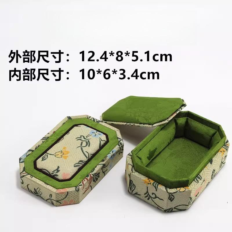 Jewelry Box Retro Cultural Toys Jade and Jewelry Jewelry Packaging Box with Chinese Style Strap Cover Bracelet Pendant Boxs