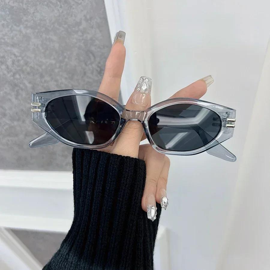 Casual Retro Cat Eye Sunglasses Women Men Vintage Square Female Male Glasses Small Frame Fashion