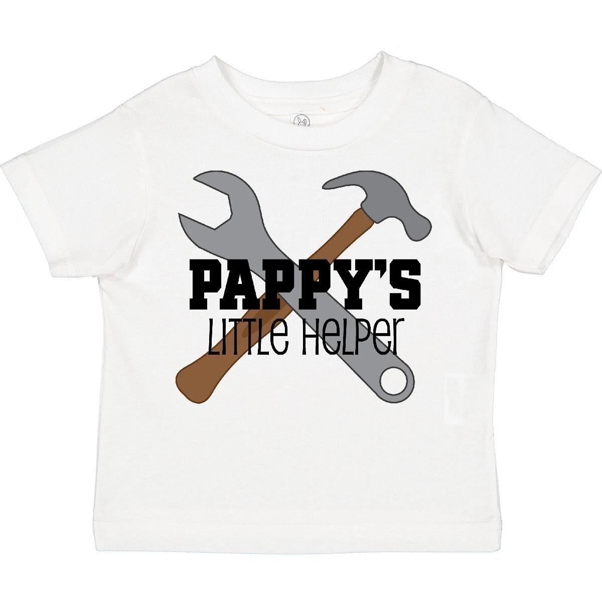Inktastic Pappy s Little Helper Grandchild Toddler T-Shirt Pappy Grandpa From 120