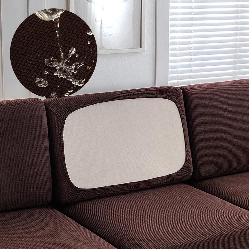 Sofa Seat Cushion Cover Stretch Waterproof Slipcovers Sofa Back Cover 1/2/3/4 Seater Couch Cover Chaselong Protector