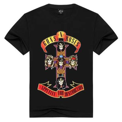 Camiseta de Manga Corta Banda de Rock ACDC Simple Holgada Casual de Verano Versátil Cuello Redondo Camiseta para Hombre