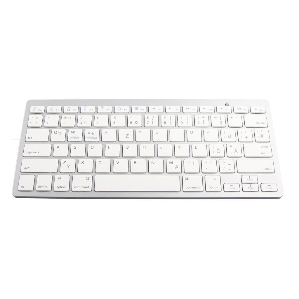 Wireless Keyboard   78 Keys   Thin Portable White Computer Keyboards for   for OS X for   for  Dows