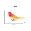 Kiwi Bird Jungle Animals Figures Peacock Phoenix Mallard Turkey Toucan Action Figure Toy Animal Figurines Toys for Kids Gifts