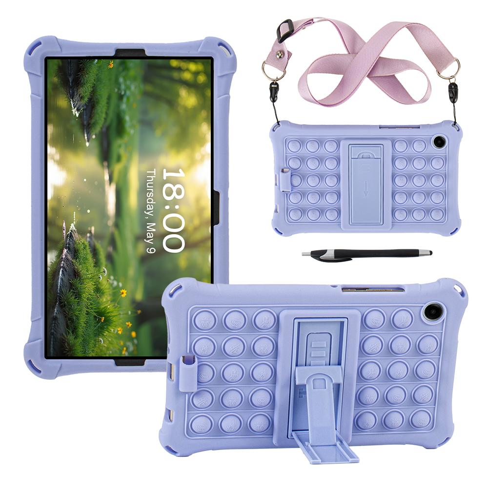 Weiche Silikon Kinderhülle für Samsung Galaxy Tab A11 8,7 Zoll SM-X133 SM-X135 Ständer Tablet-Hülle für Tab A9 8,7'' X110 Funda