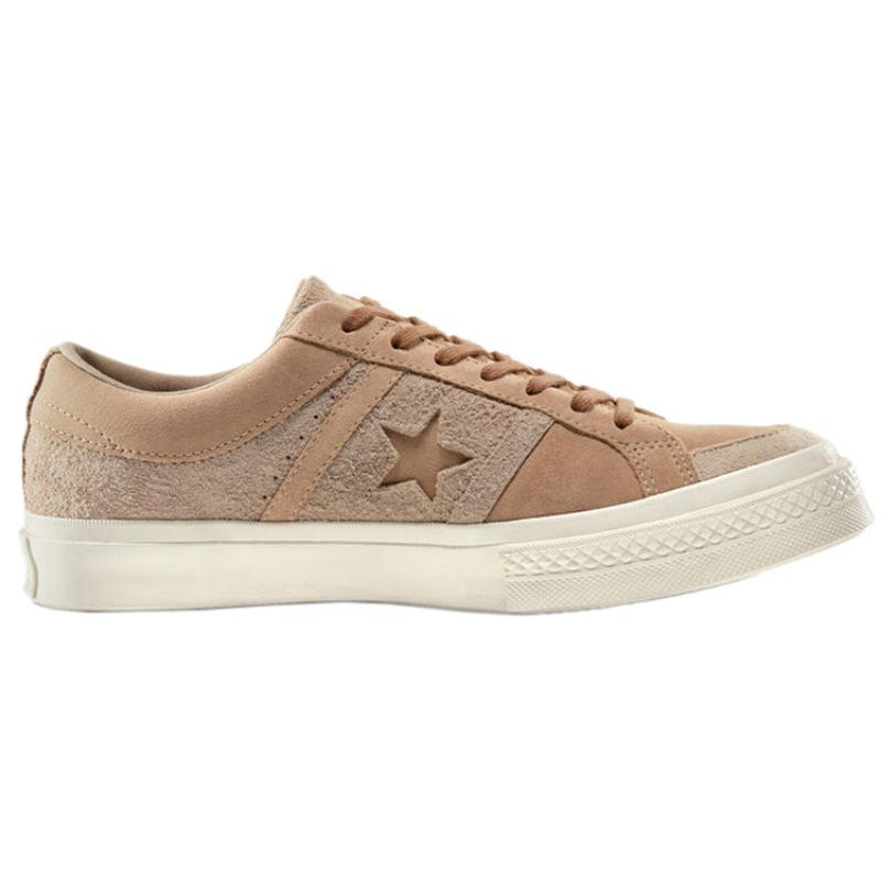 Converse One Star Earth Tone Suede Academy Low-top Board Shoes Unisex Style Khaki