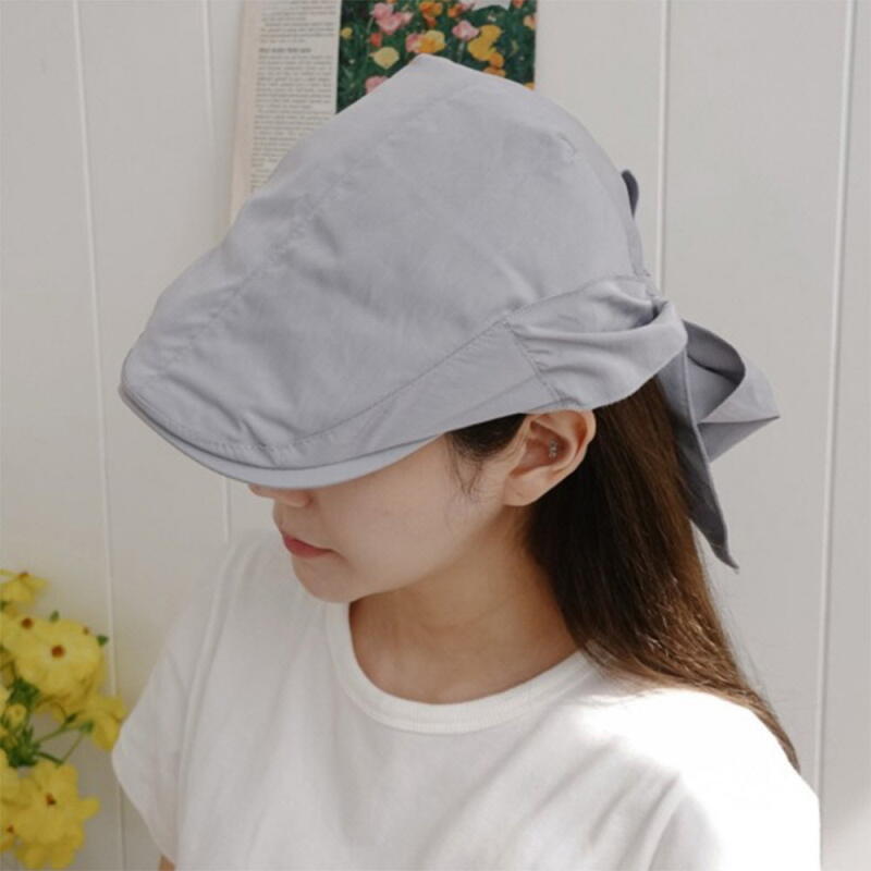 

Women s Achromatic Kitsch Ribbon Hunting Cap C8139_Black