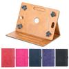 Dwukolorowe Etui Ochronne z Teksturą Skóry Krowiej, Uniwersalne, na Tablety Android 9-11 Calowe, z Obrotowym Hakiem Czteropunktowym