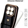 Fodral för Xiaomi Redmi Note 15 Pro Plus 5G, Hjärtmönster Stötsäkert TPU - Svart - 2 Härdade Glas