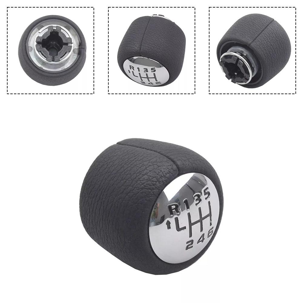 Car Interior Knob As Shown In The Figure 6 Speed Shift Knob ABS And Leather Material Compatible With 508 Models 2010-2018