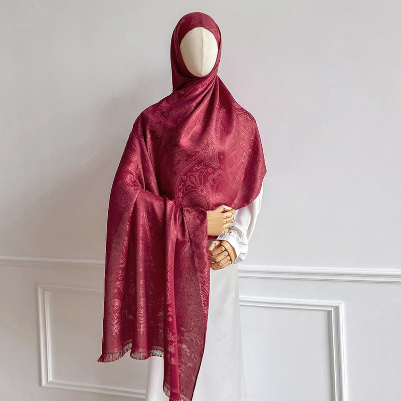 New Autumn Women Jacquard Scarf Shawl Fashion Elegant Lady Long Printing Decorate Scarves Warm Thick Stoles for Lady Bufanda