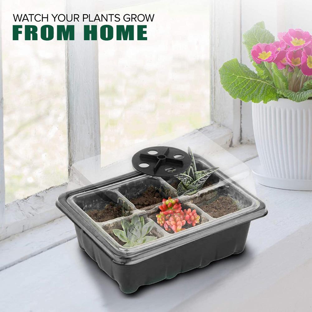 10pcs Planting Seed Starter Tray Kit Seedling Germination Box Gardening Supplies