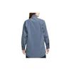 Nike Solid Color Woven Shirt Jacket Women Tops Slate DR5399-491