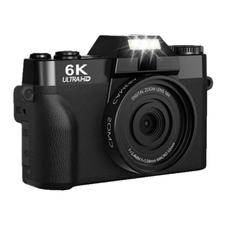 6K Ultra HD Digital Camera 64MP with 3.0 Flip Screen & Wide Angle LED - Mirrorless R10