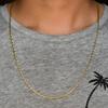2mm Vintage Flat Chain Gold/Steel/Black/Rose Stainless Steel Necklace for Women And Man Jewelry Gifts