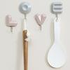 4Pcs/Set Letter Wall Decor Hooks Wall Mounted Love Hooks Waterproof Adhesive Bathroom Hooks for Entrance Bedroom Living Room