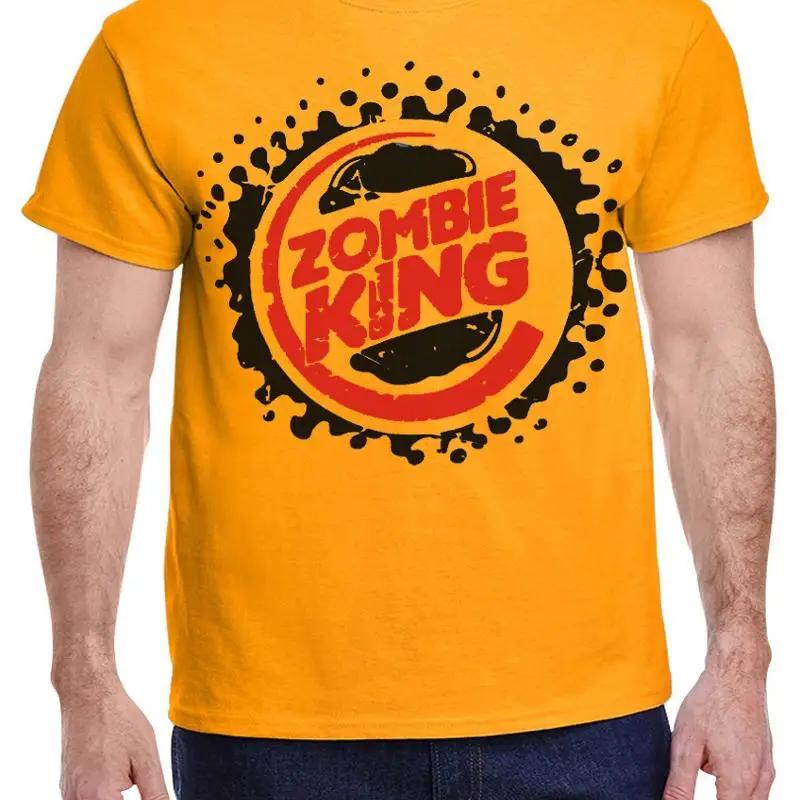 Zombie King Funny T Shirt Halloween Gamer Gear Mens