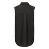 Women Casual Sleeveless Turn Down Collar Pockets Button Front Shirt Tops