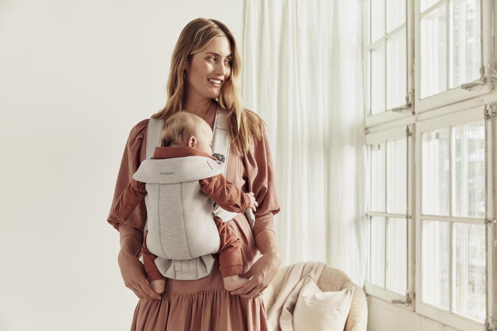 Baby Bjorn Baby Carrier MINI 3D Jersey Light Beige Newborn 12 Months Approximately Easy To Install Lightweight Compact Genuine Product Guarantee ~