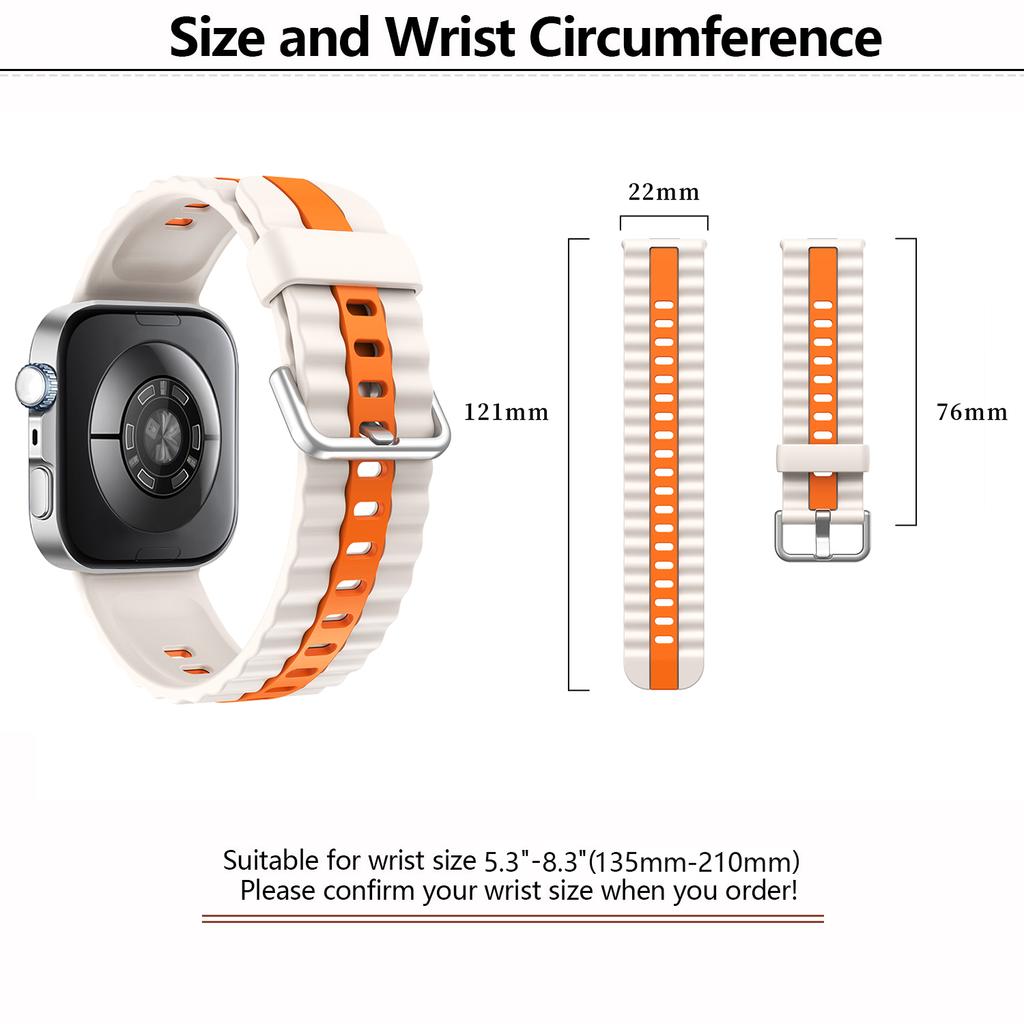 KALEBOL Silikonband für Huawei Watch Fit 4 Pro/Fit 4/Fit 3 Zweifarbiges Ersatz-Uhrenarmband
