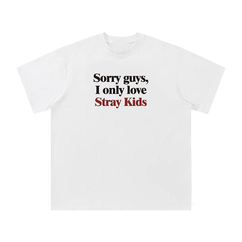 Harajuku Printed Fashion Men S And Women S Bottom T-Shirt Top Short Sleeve Men S S белый