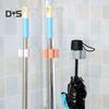 Wall Mounted Mop Holder Brush Broom Hanger Storage Rack Room Kitchen