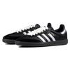 Adidas Originals SAMBA OG Abrasion Resistant Slip Resistant Low top Skateboard Shoes Unisex Black Silver B75807(TeamJ-)