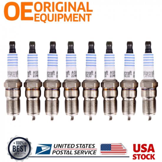 

8 шт. Платиновые свечи зажигания Motorcraft подходят для Ford SP479 AGSF22WM 5.4L 6.8L