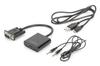 Kabel adapter DIGITUS VGA do HDMI 1080p FHD audio 3.5mm MiniJack