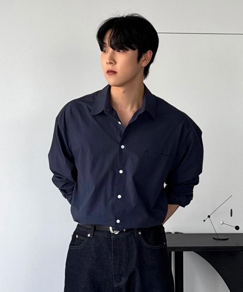 HYOJI 26 Ss Semi-Crop Bio-Washed Shirt (8 Colors)
