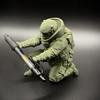 Soldier Pen Holder 3D Printed Kneeling Soldier Pencil Stand Desk Organizer for Office Home Tabletop Decor Gifts for Men Father