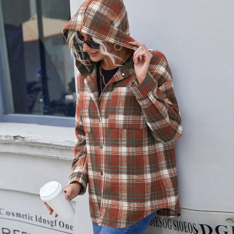 Long-Sleeved Hooded Jacket Women 