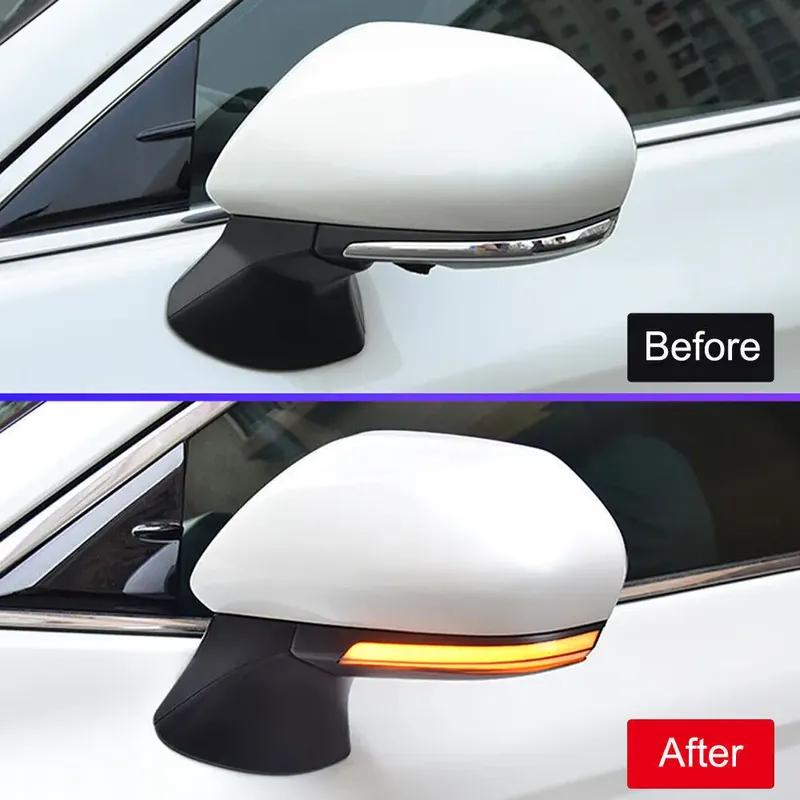 For Toyota Camry C-HR CHR Prius XW50 PHV 2018- ABS Plastic LED Rearview Side Mirror Turn Signal Light Sequential Car Lamp