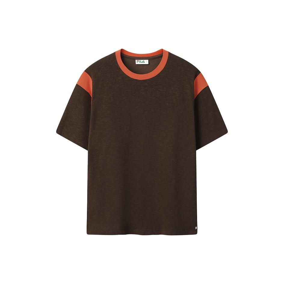 

Fila Другие Простой Классический Повседневный Спортивный Универсальный Удобный Оверсайз Футболка с коротким рукавом Внутренняя версия Унисекс Топы F71U525101F-BN M