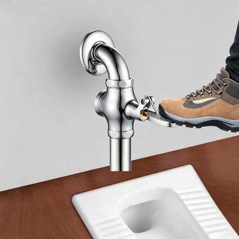 Chugong Foot-Operated Flush Valve for Squat Toilets