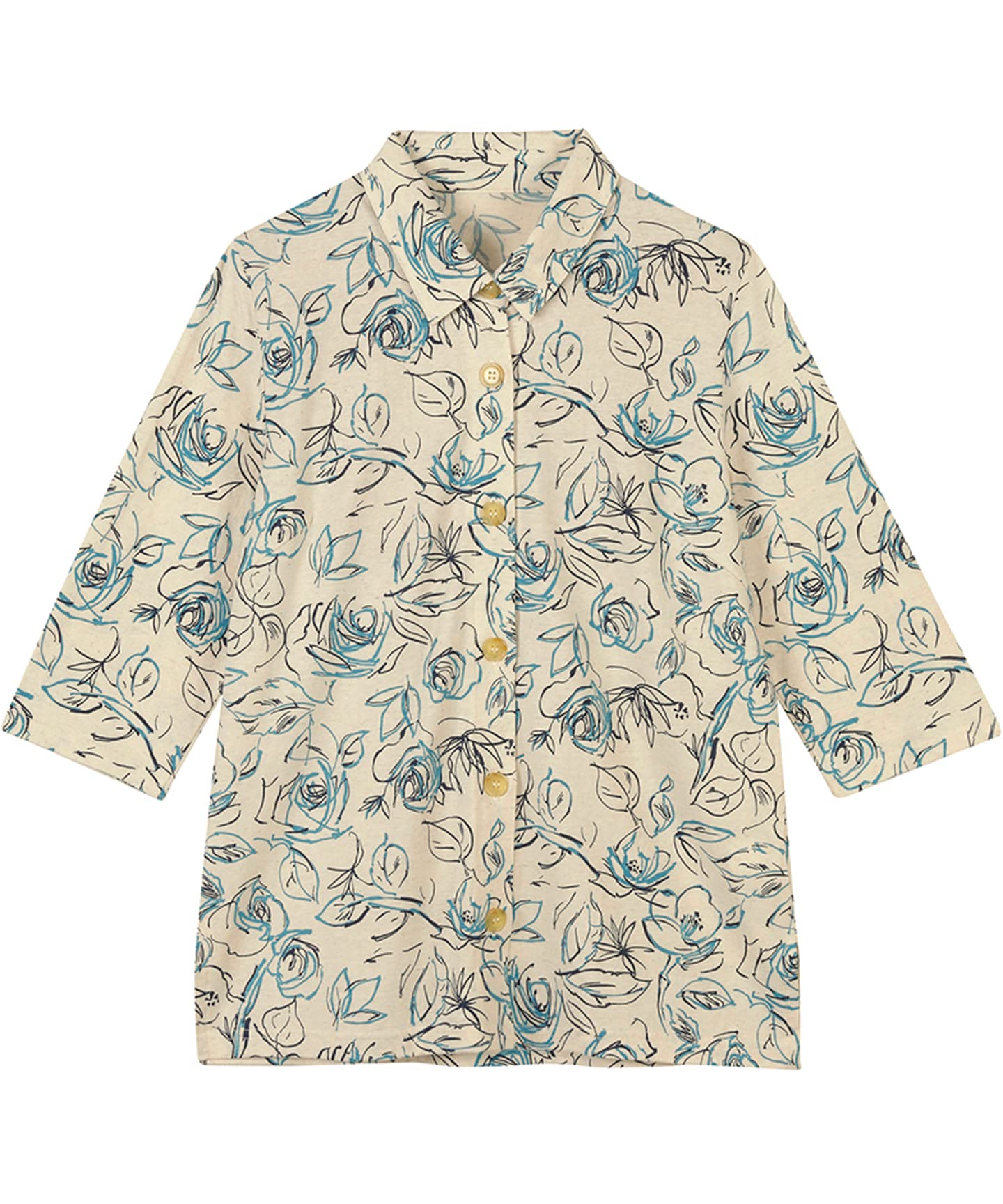 

Wacoal Fits Heights BU S P [Raku-Raku Partner] Blouse, 3/4 Sleeve, 146cm-154cm, 100% Cotton, Lightweight, Women s, DAL183,