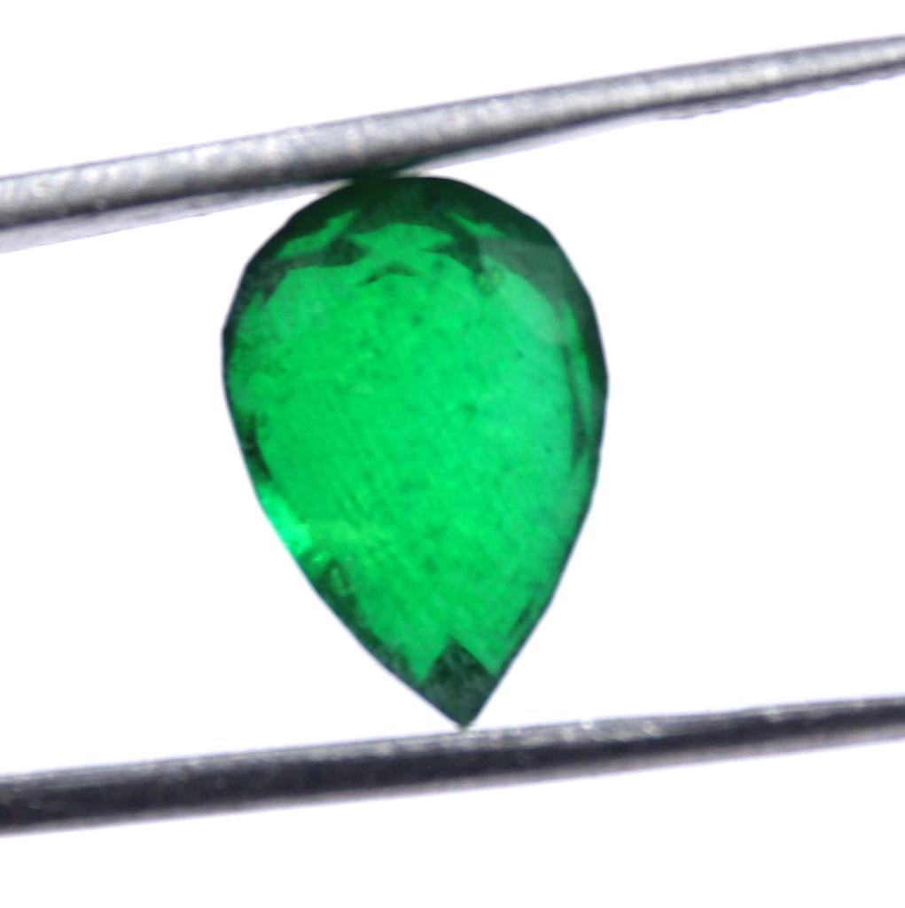 9.20 Carat Valentine's Day Pear Shape Green Emerald Colombia Certified Gemstone SN146